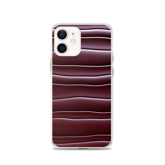 Dark Burgundi Red Gummy Squishy Blob Style Flexible Clear iPhone Case Bump Resistant Corners CREATIVETECH