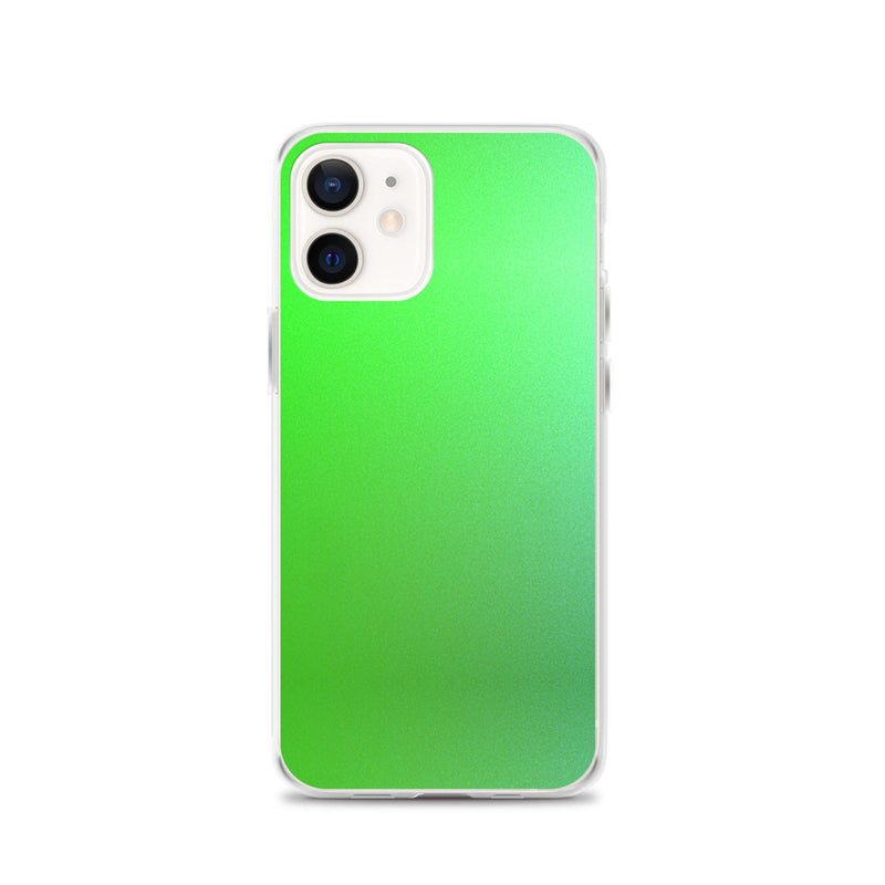 Load image into Gallery viewer, Intensive Green Gradient Colorful Flexible Clear iPhone Case Bump Resistant Corners CREATIVETECH