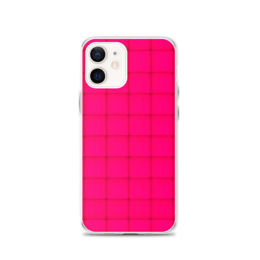 Squishy Pink Red Cubic Colorful Flexible Clear iPhone Case Bump Resistant Corners CREATIVETECH