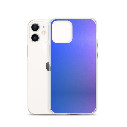 Intensive Blue Violet Gradient Colorful Flexible Clear iPhone Case Bump Resistant Corners CREATIVETECH