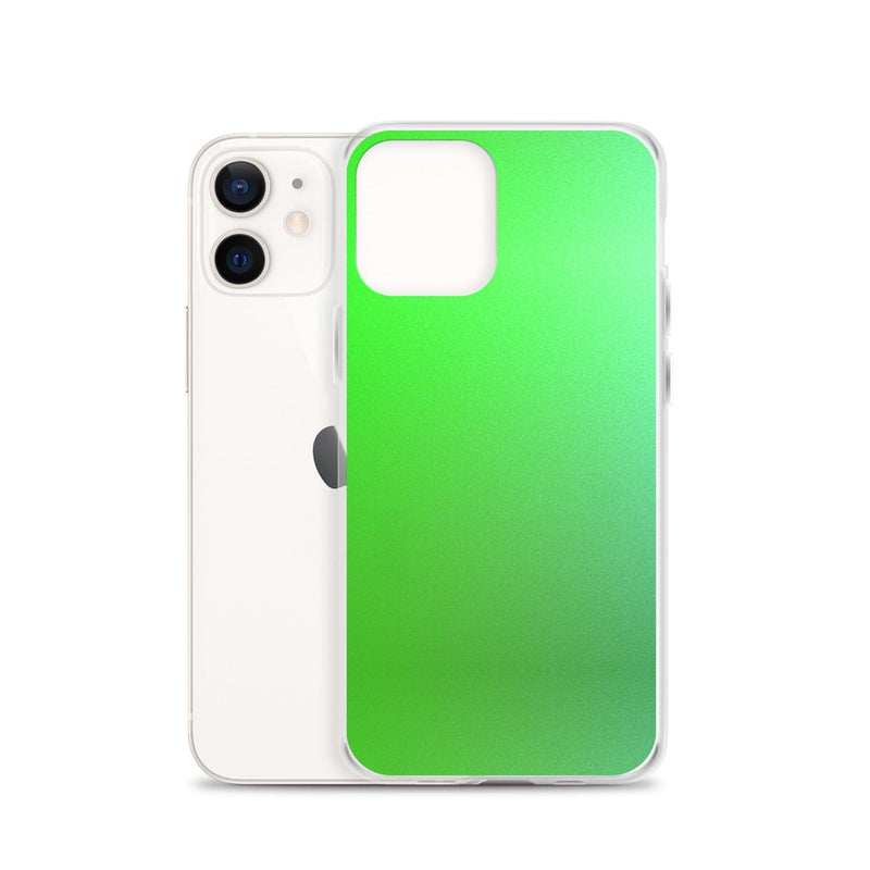 Load image into Gallery viewer, Intensive Green Gradient Colorful Flexible Clear iPhone Case Bump Resistant Corners CREATIVETECH