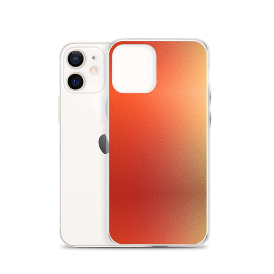 Intensive Orange Red Gradient Colorful Flexible Clear iPhone Case Bump Resistant Corners CREATIVETECH