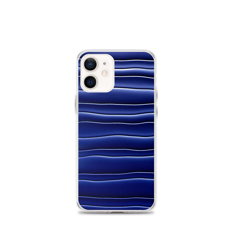 Load image into Gallery viewer, Dark Blue Gummy Squishy Blob Style Flexible Clear iPhone Case Bump Resistant Corners CREATIVETECH