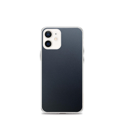 Striped Rubber Industrial Style Dark Grey Black Flexible Clear iPhone Case Bump Resistant Corners CREATIVETECH