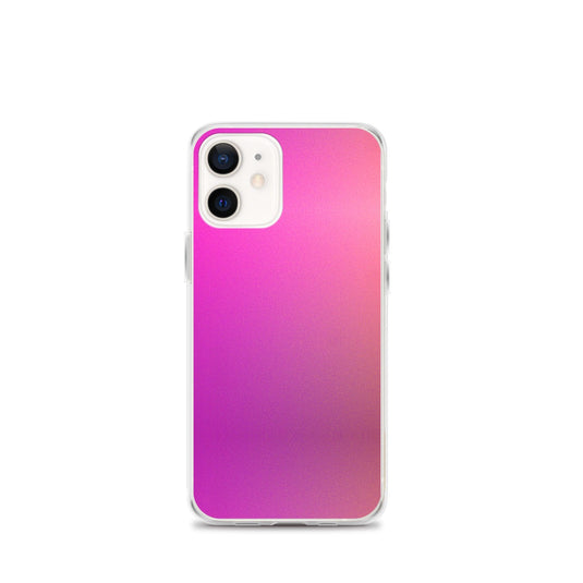 Pink Orange Gradient Colorful Flexible Clear iPhone Case Bump Resistant Corners CREATIVETECH