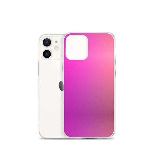 Pink Orange Gradient Colorful Flexible Clear iPhone Case Bump Resistant Corners CREATIVETECH