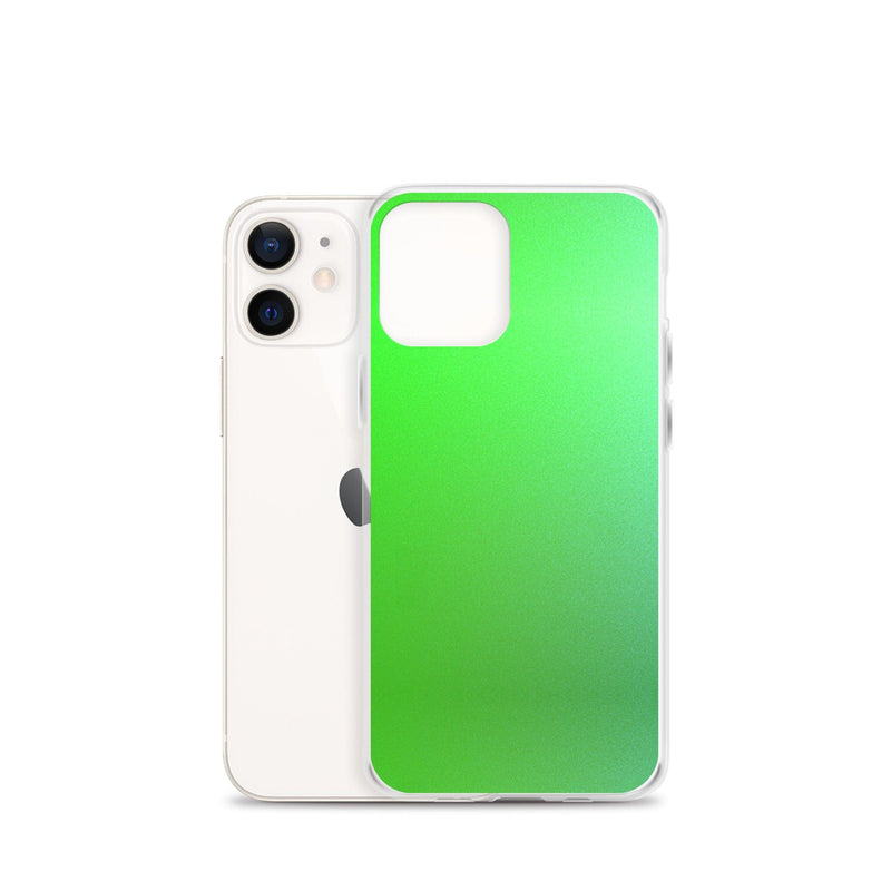 Load image into Gallery viewer, Intensive Green Gradient Colorful Flexible Clear iPhone Case Bump Resistant Corners CREATIVETECH