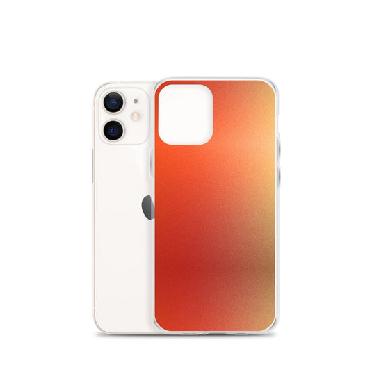 Intensive Orange Red Gradient Colorful Flexible Clear iPhone Case Bump Resistant Corners CREATIVETECH