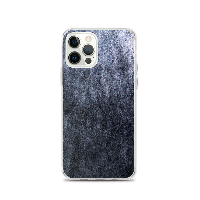 Load image into Gallery viewer, Dark Grey Metal Stone Industrial Style Flexible Clear iPhone Case Bump Resistant Corners CREATIVETECH