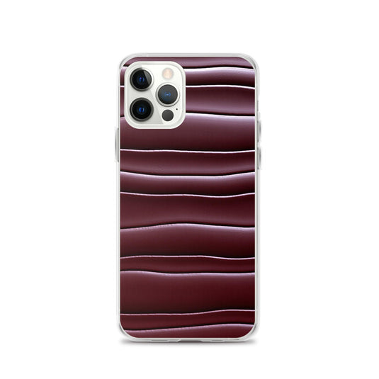 Dark Burgundi Red Gummy Squishy Blob Style Flexible Clear iPhone Case Bump Resistant Corners CREATIVETECH