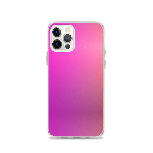 Pink Orange Gradient Colorful Flexible Clear iPhone Case Bump Resistant Corners CREATIVETECH
