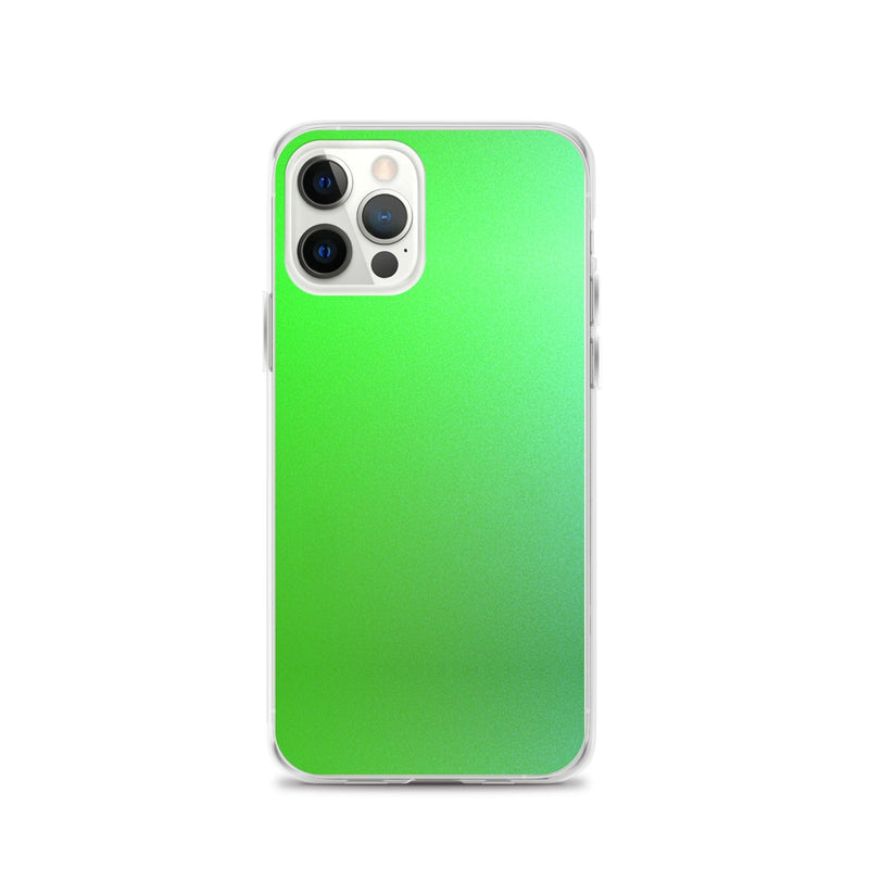 Load image into Gallery viewer, Intensive Green Gradient Colorful Flexible Clear iPhone Case Bump Resistant Corners CREATIVETECH