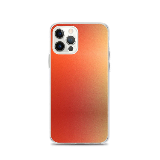 Intensive Orange Red Gradient Colorful Flexible Clear iPhone Case Bump Resistant Corners CREATIVETECH