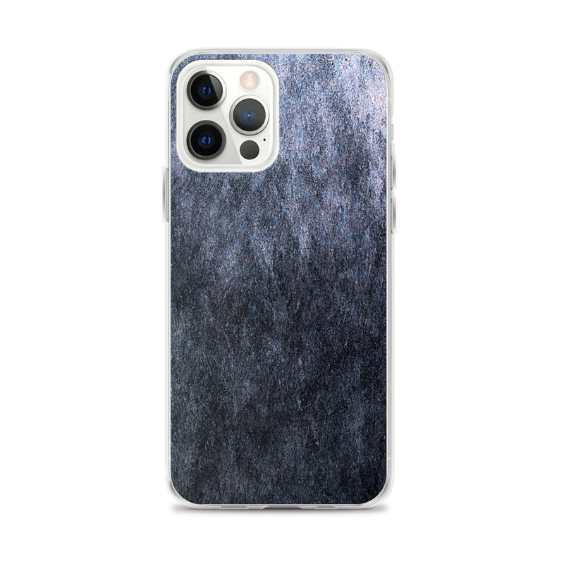 Load image into Gallery viewer, Dark Grey Metal Stone Industrial Style Flexible Clear iPhone Case Bump Resistant Corners CREATIVETECH