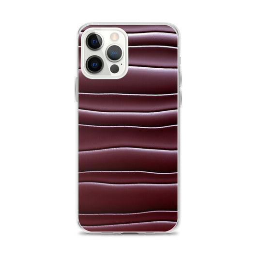 Dark Burgundi Red Gummy Squishy Blob Style Flexible Clear iPhone Case Bump Resistant Corners CREATIVETECH