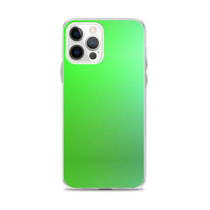 Load image into Gallery viewer, Intensive Green Gradient Colorful Flexible Clear iPhone Case Bump Resistant Corners CREATIVETECH