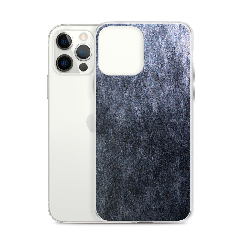 Load image into Gallery viewer, Dark Grey Metal Stone Industrial Style Flexible Clear iPhone Case Bump Resistant Corners CREATIVETECH