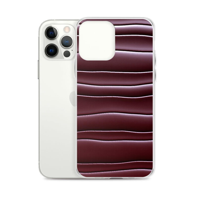 Load image into Gallery viewer, Dark Burgundi Red Gummy Squishy Blob Style Flexible Clear iPhone Case Bump Resistant Corners CREATIVETECH