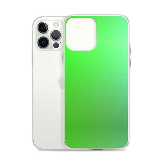 Intensive Green Gradient Colorful Flexible Clear iPhone Case Bump Resistant Corners CREATIVETECH