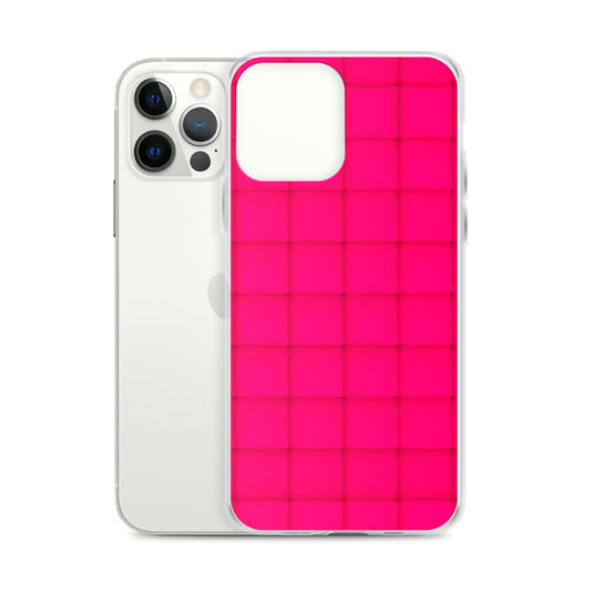 Squishy Pink Red Cubic Colorful Flexible Clear iPhone Case Bump Resistant Corners CREATIVETECH