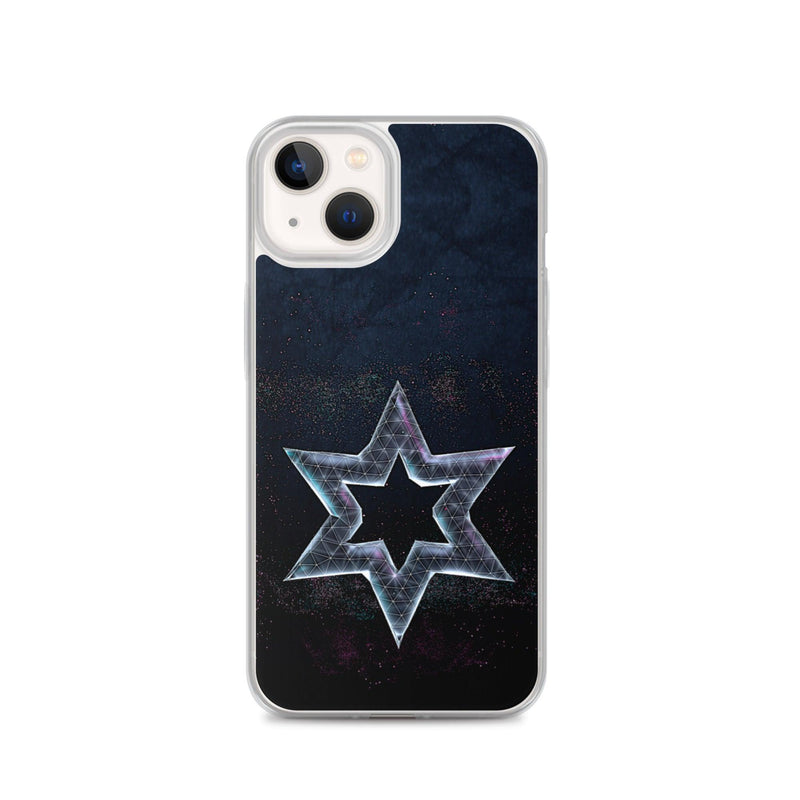 Load image into Gallery viewer, David Star Space Star Dust Flexible Clear iPhone Case Bump Resistant Corners CREATIVETECH