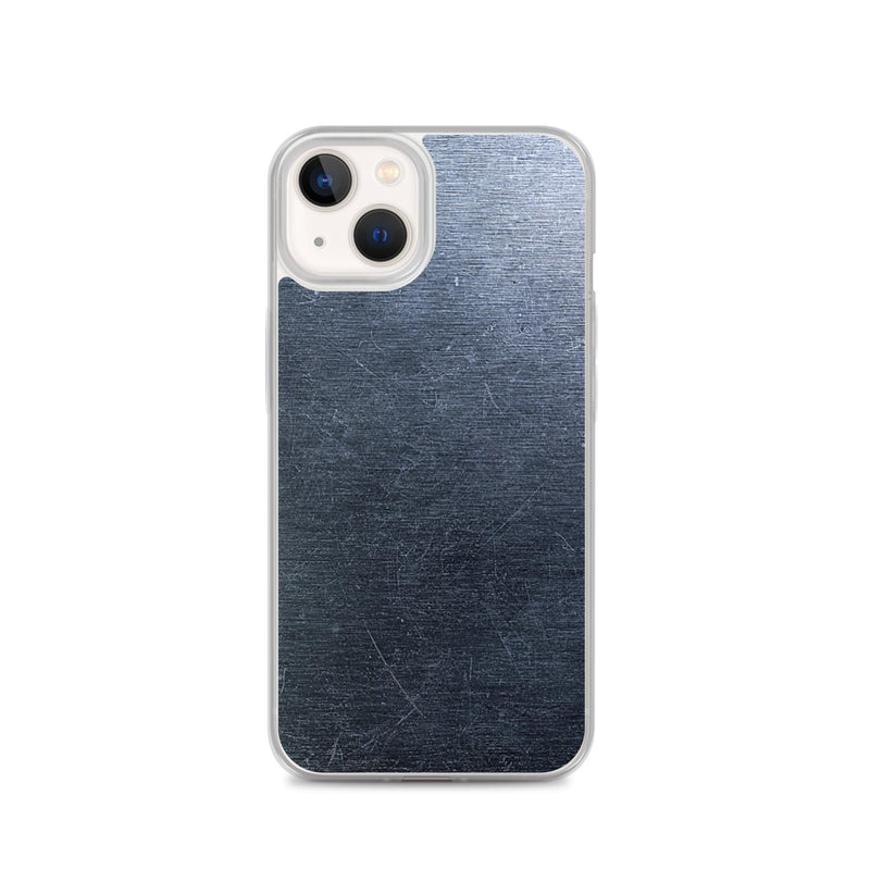 Load image into Gallery viewer, Brushed Dark Metal Flexible Clear iPhone Case Bump Resistant Corners CREATIVETECH