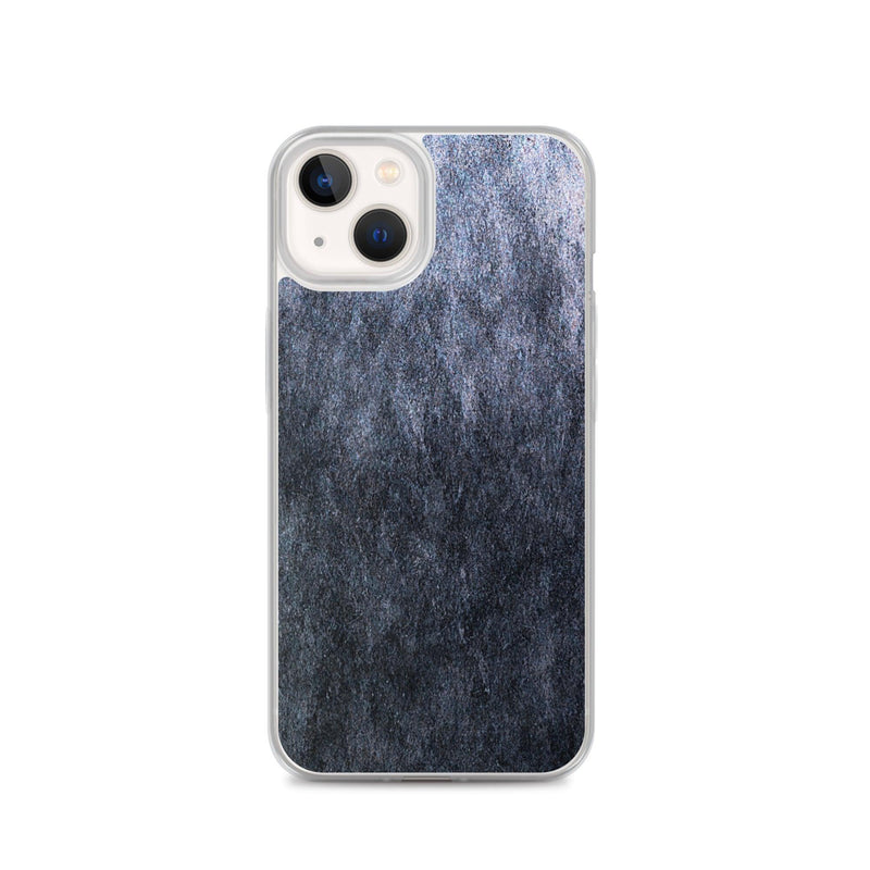 Load image into Gallery viewer, Dark Grey Metal Stone Industrial Style Flexible Clear iPhone Case Bump Resistant Corners CREATIVETECH