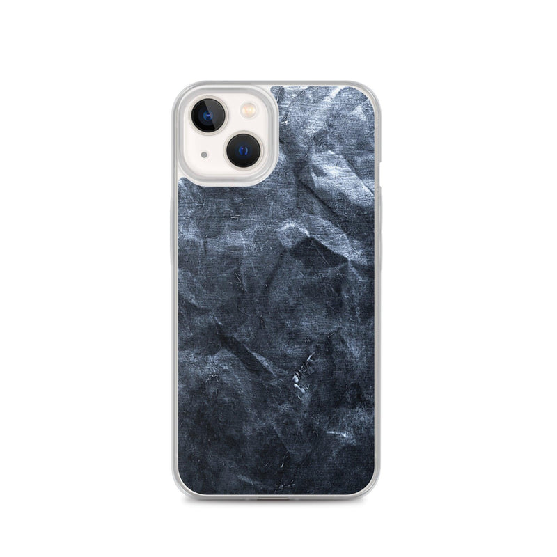 Load image into Gallery viewer, Hammered Dark Metal Industrial Grid Style Flexible Clear iPhone Case Bump Resistant Corners CREATIVETECH