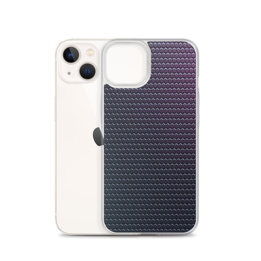Dark Violet Blue Industrial Rubber Style Flexible Clear iPhone Case Bump Resistant Corners CREATIVETECH