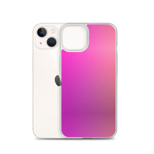Pink Orange Gradient Colorful Flexible Clear iPhone Case Bump Resistant Corners CREATIVETECH