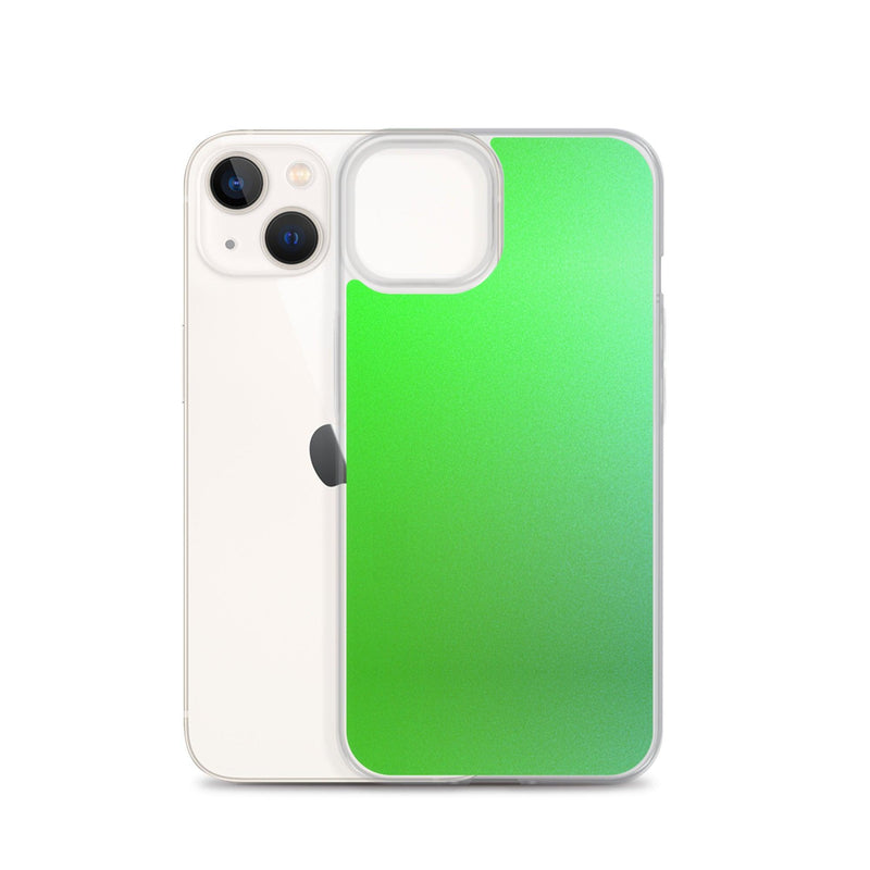 Load image into Gallery viewer, Intensive Green Gradient Colorful Flexible Clear iPhone Case Bump Resistant Corners CREATIVETECH