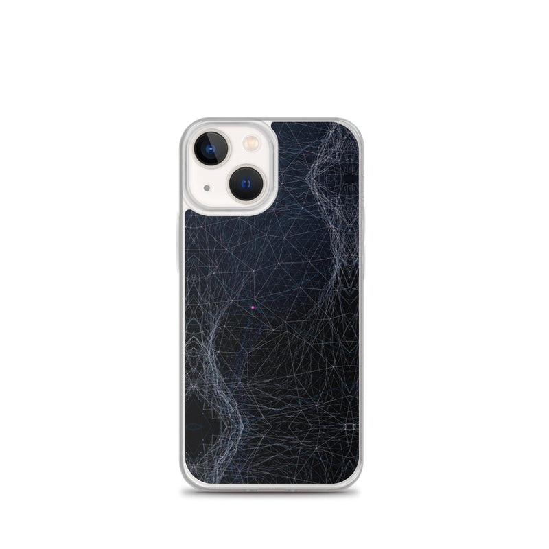 Load image into Gallery viewer, Dark Cyber Polygon Flexible Clear iPhone Case Bump Resistant Corners CREATIVETECH