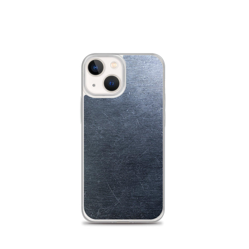 Load image into Gallery viewer, Brushed Dark Metal Flexible Clear iPhone Case Bump Resistant Corners CREATIVETECH