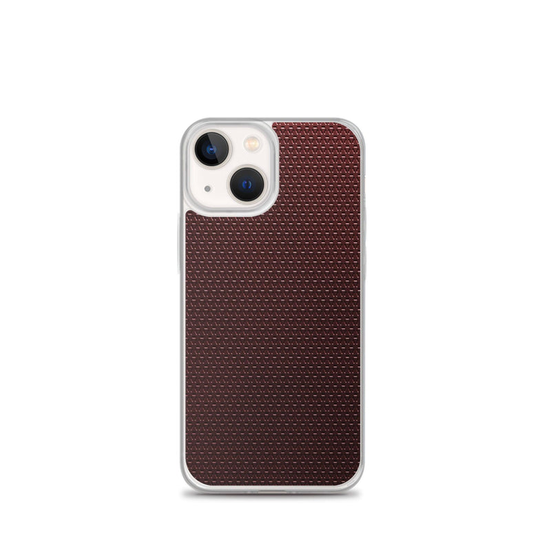 Load image into Gallery viewer, Dark Red Industrial Grid Style Flexible Clear iPhone Case Bump Resistant Corners CREATIVETECH