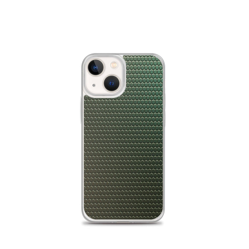 Load image into Gallery viewer, Dark Green Industrial Rubber Style Flexible Clear iPhone Case Bump Resistant Corners CREATIVETECH