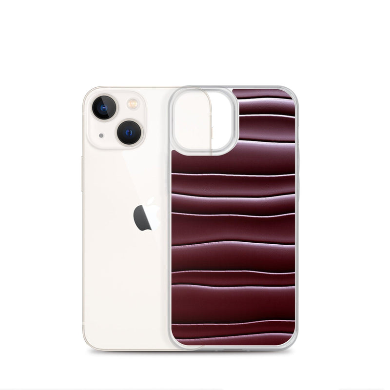 Load image into Gallery viewer, Dark Burgundi Red Gummy Squishy Blob Style Flexible Clear iPhone Case Bump Resistant Corners CREATIVETECH