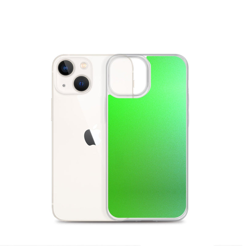Load image into Gallery viewer, Intensive Green Gradient Colorful Flexible Clear iPhone Case Bump Resistant Corners CREATIVETECH