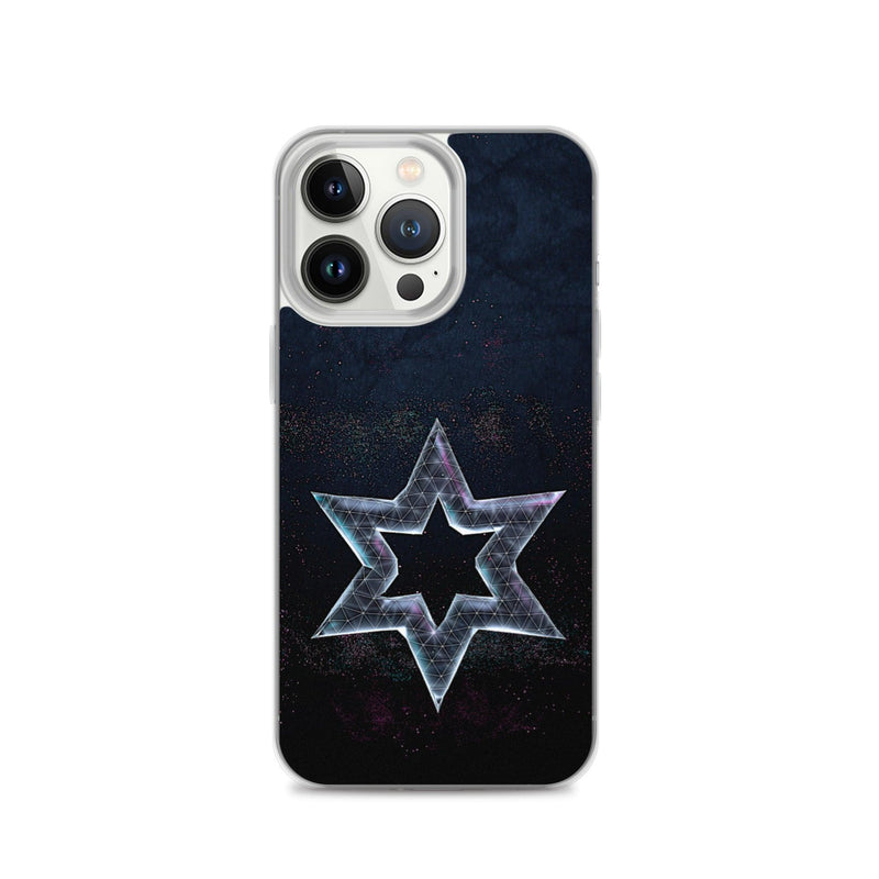 Load image into Gallery viewer, David Star Space Star Dust Flexible Clear iPhone Case Bump Resistant Corners CREATIVETECH