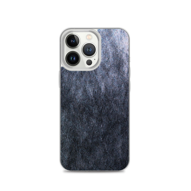 Load image into Gallery viewer, Dark Grey Metal Stone Industrial Style Flexible Clear iPhone Case Bump Resistant Corners CREATIVETECH