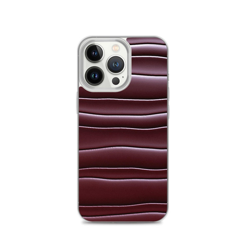 Load image into Gallery viewer, Dark Burgundi Red Gummy Squishy Blob Style Flexible Clear iPhone Case Bump Resistant Corners CREATIVETECH