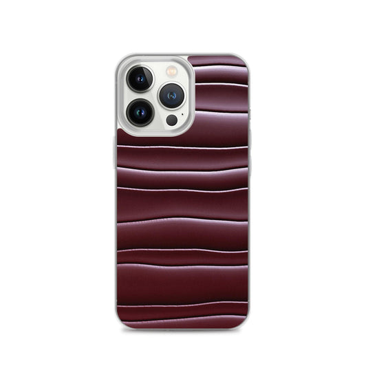 Dark Burgundi Red Gummy Squishy Blob Style Flexible Clear iPhone Case Bump Resistant Corners CREATIVETECH