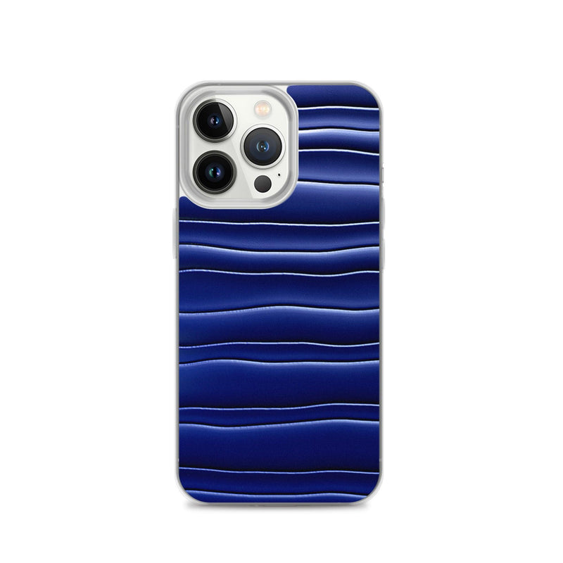Load image into Gallery viewer, Dark Blue Gummy Squishy Blob Style Flexible Clear iPhone Case Bump Resistant Corners CREATIVETECH