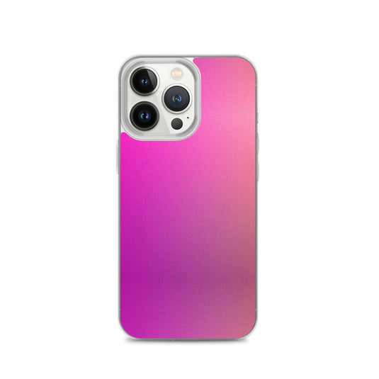 Pink Orange Gradient Colorful Flexible Clear iPhone Case Bump Resistant Corners CREATIVETECH