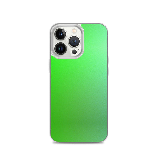 Intensive Green Gradient Colorful Flexible Clear iPhone Case Bump Resistant Corners CREATIVETECH