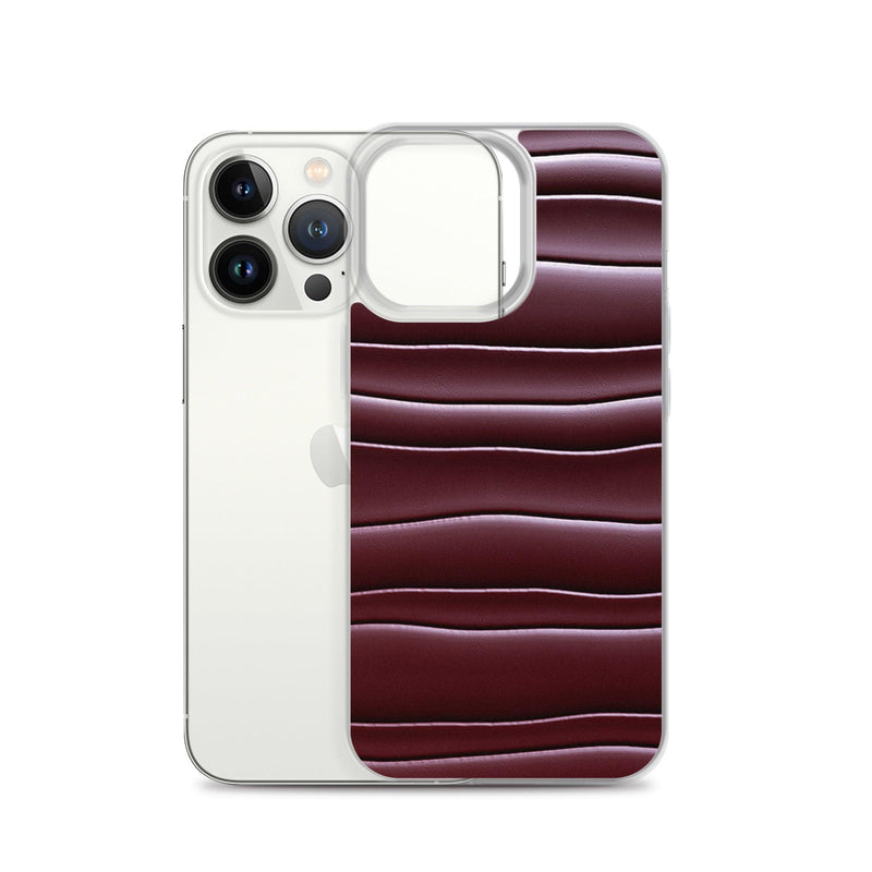 Load image into Gallery viewer, Dark Burgundi Red Gummy Squishy Blob Style Flexible Clear iPhone Case Bump Resistant Corners CREATIVETECH
