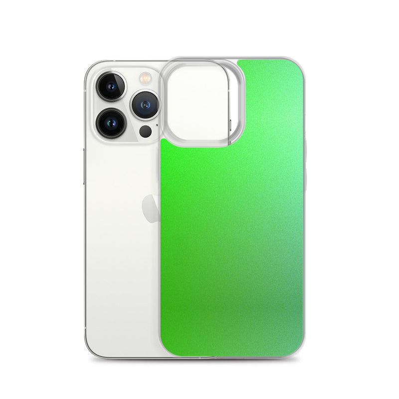 Load image into Gallery viewer, Intensive Green Gradient Colorful Flexible Clear iPhone Case Bump Resistant Corners CREATIVETECH