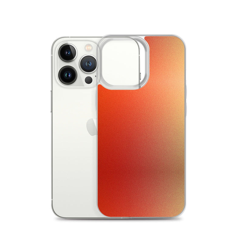 Load image into Gallery viewer, Intensive Orange Red Gradient Colorful Flexible Clear iPhone Case Bump Resistant Corners CREATIVETECH