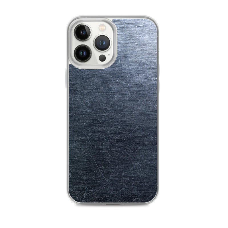 Load image into Gallery viewer, Brushed Dark Metal Flexible Clear iPhone Case Bump Resistant Corners CREATIVETECH