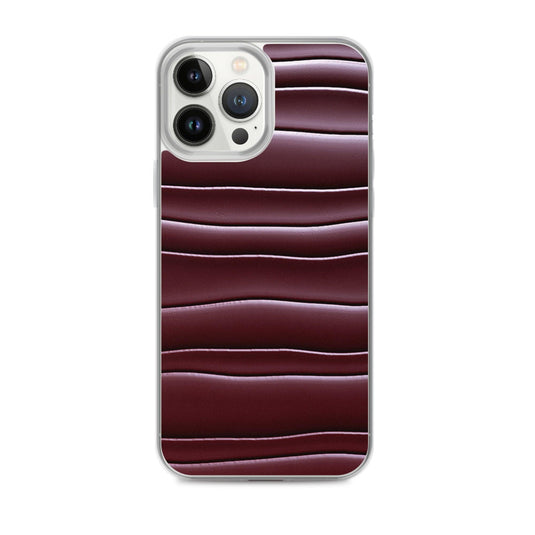 Dark Burgundi Red Gummy Squishy Blob Style Flexible Clear iPhone Case Bump Resistant Corners CREATIVETECH