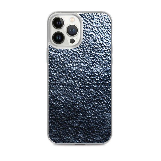 Dark Hammered Metal Silver Steel Industrial Style Flexible Clear iPhone Case Bump Resistant Corners CREATIVETECH